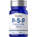 Piping Rock P5P Vitamin B6 | 50 mg | 200 Tablet | Pyridoxal 5-Phosphate Supplement | Vegetarian, Non-GMO, Gluten Free