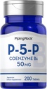 Piping Rock P5P Vitamin B6 | 50 mg | 200 Tablet | Pyridoxal 5-Phosphate Supplement | Vegetarian, Non-GMO, Gluten Free