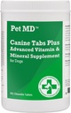 Pet MD - Canine Tabs Plus 365 Count - Köpekler için Gelişmiş Multivitaminler - Doğal Günlük Vitamin ve Mineral Beslenme Supplement - Liver Flavored Chewable Tabletler