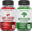 Διατροφή της Ατλαντίδας 60 ταρτάρ Cherry Gummies + 60 Supergreens Gummies.