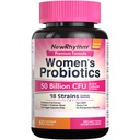 YeniRhythm Women's Probiyotiks, Organic Cranberry for Women's Vaginal Health, 50 Milyar CFU 18 Strains, Probiyotiks and Prebiyotiks, Support Digestive Health, 60 Vegan Capsules