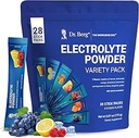 Dr. Berg Sugar Free Electrolyte Toz Paketleri (Variety Pack) - Daily Electrolyte Drink Mix - 28 Total Hydration Pouches Sugar Free - Keto Electrolytes Toz Paketleri No Sugar - 7 Delicious Flavors