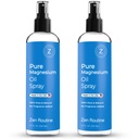 Pure Oil Spray 12oz (2 Pack) - Organik USP Grade Magnezyum yapıştırıcısı, Topical Magnezyum Glycinate, Magnezyum Oil for Feet, Body, Muscles & Leg Cramps - ABD'de Made in the USA