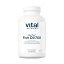 Vital Nutrients Ultra Pure® Fish Oil 700 | Kalp, Beyin ve Ortak Sağlık* | Sustainable Sourced High EPA & DHA Omega-3 Fatty Acid | Lemon Flavor | Gluten, Dairy & Soy Free | 120 Softgels