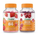 Lifeable Vitamin B6 + Demir C, Gummies Sche - Great Tasting, Vitamin Supplement, Gluten Free, GMO Free, Chewable