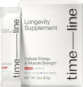 Timeline Mitopure Urolithin A Supplement Powder - Clinically Proven Support for Healthy Aging and Cellular Renewal - Mitoceutical for Muscle Support and Longevity
