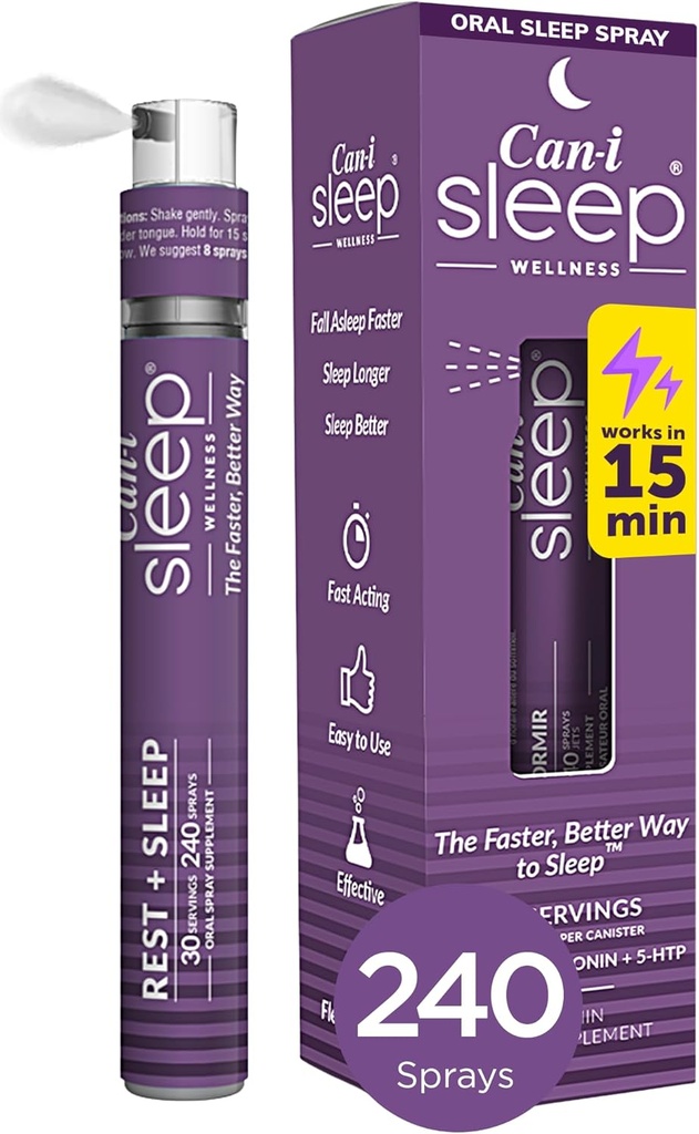 Melatonin, GABA & 5-HTP - Doğal Oral Uyku Yardımı Hızlı ve Uyandı - Yetişkinler için Uyku Yardımı - 30 Hizmetler