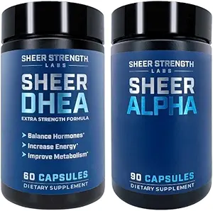 Συμπλήρωμα DHEA για άνδρες + Sheer Alpha - Ultimate T ενίσχυση Stack για άνδρες