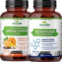 Κάψουλες Zazzee Artemisinin και επιπλέον δύναμη 8- σε- 1 κάψουλες ανοσοποίησης
