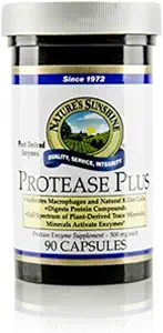 Nature's Sunshine Protease Plus, 90 Capsules | Güçlü Digestive Enzyme Supplements with 60 HUT Protease to Break Down Proteins and Amino Acids