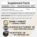 Nootropics Depot Tetrahidromagnolol Hızlı Dissolve Tabletler | 20 mg | Magnolia officinalis | Sağlıklı Inflammation Response, Mood, & Gastrointestinal Support | 60 Count
