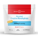 Brain Bean 500 mg Unflavored Micronizedt Tinaine Monohidrat Toz Beyin Sağlığı için Enerjiyi Güçlendirmeye Yardımcı Oldu - Non-GMO, Gluten-Free Kreine Toz Desteği Kas Health (Made in USA)