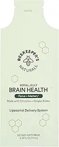 Beekeepers Naturals Brain Health Royal Jelly Liposomal SGL, 0.34 Fz
