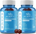 (120 Count) Ashwagandha Gummies KSM-66 - Karma Berry, Vegan, Plant bazlı, Non-GMO, Gluten-Free & Gelatin Free Relax, Organik Ashwa Root Extract Supplement for Immune Support