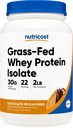 Nutricost Grass-Fed Whey Protein Isolate (Σοκολικό Φυστικοβούτυρο) 2LBS - Μη ΓΤΟ, Χωρίς γλουτένη, Φυσικές Γεύσεις