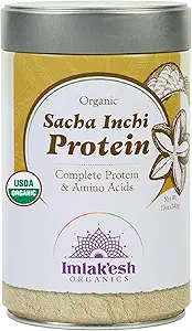 Imlakesh Organics Sacha Inchi Protein, σκόνη (12oz μεταλλικό βάζο)