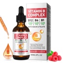 Vitamin B Complex Liquid, Vegan Vitamin B12 Liquid Drops 