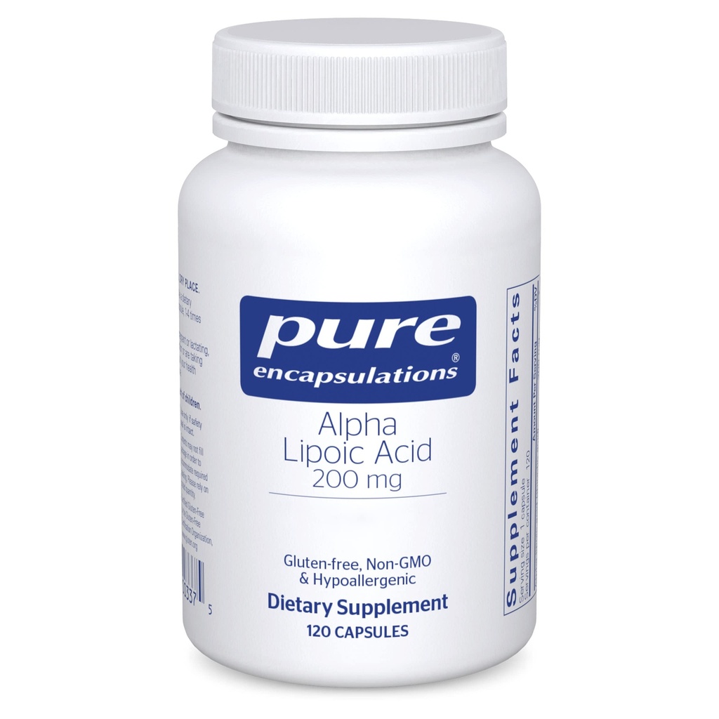 Saf Encapsulations Alpha Lipoic Acid 200 mg - 200 mg ALA - Liver & Antioksi Support* - Nerve Health & Carb Metabolism - Vegan & Non-GMO Supplement - 120 Capsules
