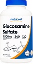 Nutricost Glucosamine Sulfate 1500 mg, 240 Capsules - 750 mg Per Capsule, Gluten Free, Non-GMO