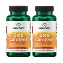 Swanson Beta-Carotene Vitamini 25000 IU Skin Eye Immune System Health Antioksi Support 7500 mcg 300 Softgels Count (2 Pack)