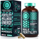 Erkekler Prenatal Vitaminleri için Ferttitude Supplements - Maca Root, Ashwagandha, çinko, Plus Naturals - O Erkekler için Kavram Vitaminleri ve Erkek Fertility Support Supplements - 2 Ay için 120 Caps