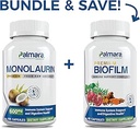 Palmara Health Premium Monolaurin 600mg + Biofilm Complex