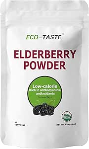 ECO-TASTE Elderberry Juice, Sağlıklı Immune System, GMO ve Vegan Dostu, 170g