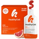 Healthycell Eye Health Daily Liquid Supplement - Eye Vitamins & Minerals with Lutein, Zeaxanthin, Astaxanthin & Beta Carotene for Sight Care & Macular Support - 30 Gel Packs