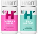 Habit in Sync Sche - Women's Multi (60 Capsules) + PMS Support Supplement (60 Capsules), Destekler Genel Sağlık & Wellness, Sağlıklı Bir Mood, GMO