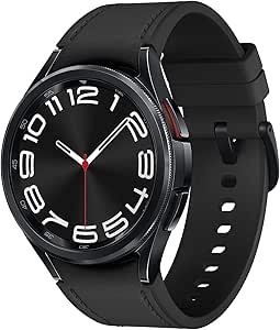 Samsung Galaxy Watch 6 Classic 43mm Bluetooth Smartwatch, Rotating Bezel, Fitness Tracker, Personalized HR Zones, Advanced Sleep Coaching, Heart Monitor, BIA Sensör, Sağlık İçgörüleri, ABD Version, Blackwatch