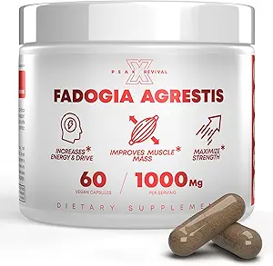 Fadogia Agrestis 1000mg Per Arama - Enerji, Athletic Performans ve Kas Mass'i artırmak için Potent Tür - Tamamlar, ABD'de (60 Capsules)