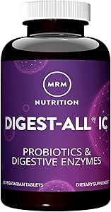 MRM Nutrition Digest-All ® IC Probiotics & Digestive Enzymes | Improved Digestion and Absorption | Healthy Digestion | May Help with Bloating and Gas | Gluten-Free | 30 Servings
