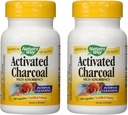 Nature'S Way Aktif Charcoal High Adsorbency - 100 Capsules 2 paket