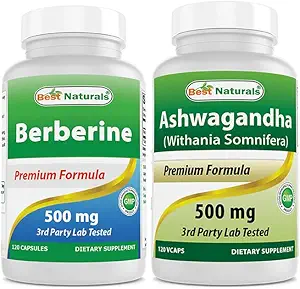 En İyi Doğallar Berberine 500 mg & Ashwagandha Extract 500 Mg