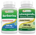 Best Naturals Βερβερίνη 500mg & εκχύλισμα Ashwagandha 500 Mg