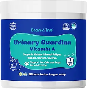 Köpekler ve Kediler için Urinary Guardian - Destekler Kidney, Adrenal Fatigue, Bladder, Urethers, Urethra, Vegan Bacon Flavor (117g) (Vitamin A)