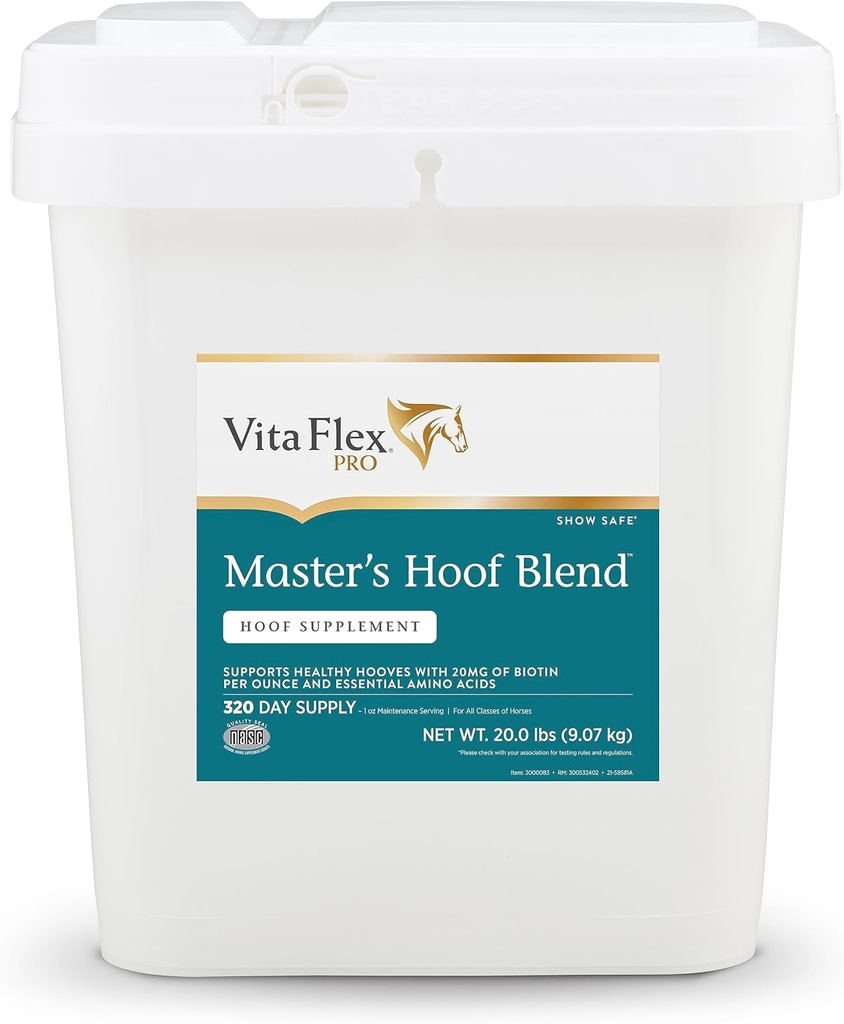 Vita Flex Pro Master's Hoof Blend Formula doğal karanlık yeşil 320 gün Supply 20 Pounds