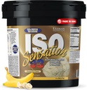 Ultimate Nutrition Whey Protein Isolate Toz Glutamine Kompleksi, ISO Sensation 93 - Whey Protein Tozu Gelişmiş Kurtarma için Eklenmiş Colostrum, Immunity & Gut Health - Banana, 5lbs