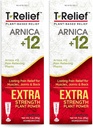 MediNatura T-Relief Extra Strength Cream Arnica +12 Geri Ağrı Ortak Soreness Kas Aches & Stiffness, All Body Fast Acting Relief for Women & Men - 3 oz (2 Pack)