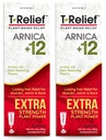 MediNatura T-Relif Extra Strength Cream Arnica +12 Natural Relieving Actives for Back Pain Joreness Muscle Aches & Stiffness, Whole Body Fast Acting Relief for Women & Men - 3 oz (2 Pack)