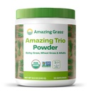 Amazing Grass Greens Trio: Buğdaygrasss, Alfalfa, & Barley Grass, Zengin klorophyll Kaynağı, 30 Hizmetler