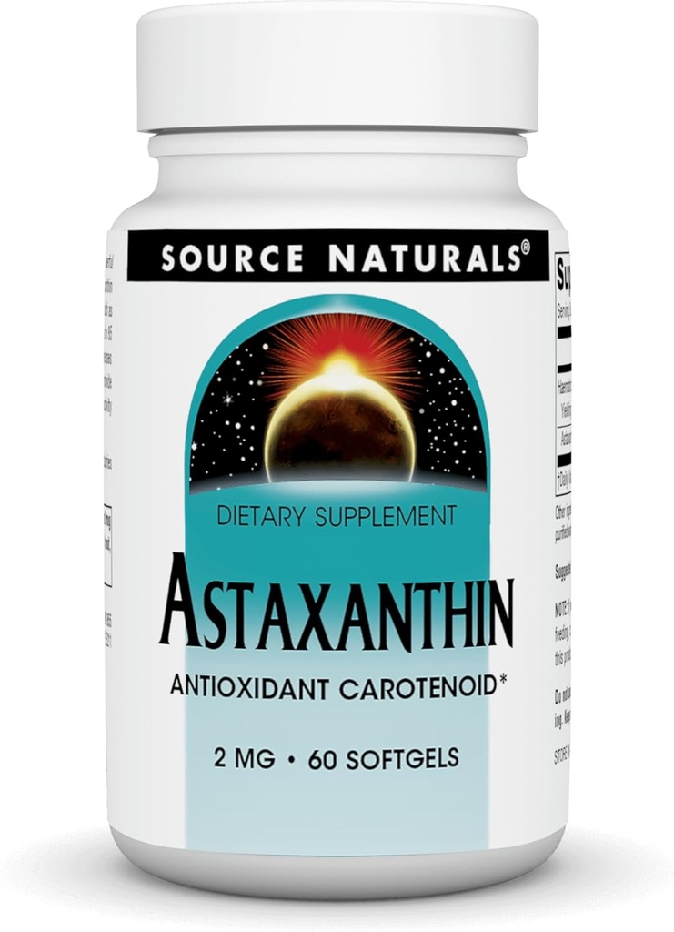 SOURCE NATURALS Astaxanthin 2 Mg Soft Gel, 60 Kont