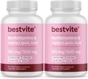 Benfotimin 150 mg / Alfa Lipoic Asit 300 mg (240 Vejetary Capsules) (120x2) - Stearates - Vegan - Gluten Ücretsiz - GMO
