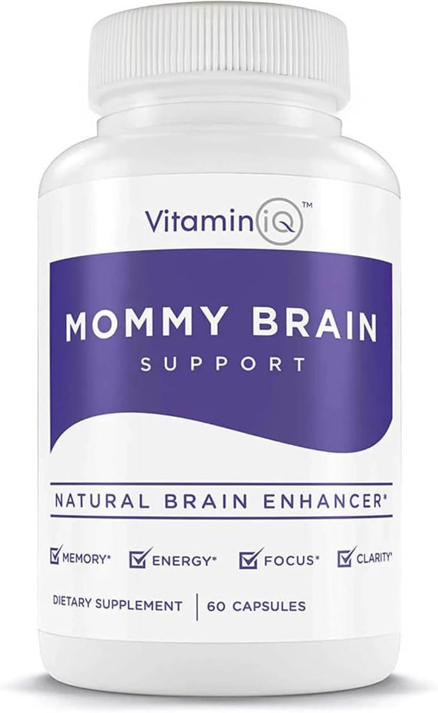 Mummy Brain Μεταγεννητικό Συμπλήρωμα (60 Κάψουλες) για Γνωστική Υγεία, Mood, Ενέργεια με GPC και CDP Choline, Phosphatidylserine, Omega-3 DHA