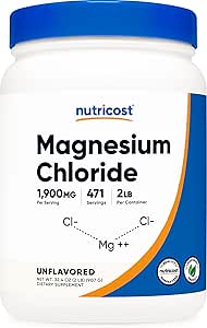 Nutricost Magnezyum Klorid (2LBS) - Gluten-Free, Vegetarian, Non-GMO