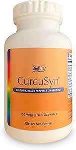 BioPure CurcuSyn – Curcumin Supplement Turmeric, Ginger, Black Pepper, & Grape Microbiome Balance, Gastrointestinal, Immune, Liver Function, & General Wellness – 100 Capsules
