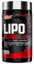 Nutrex Lipo-6 Black Max Strength Fat Burner - Hızlı Enerji Yasası, Kilo Kayıp Diyet Pilleri – Appetite Suppressant, Metabolism Branson - 120 Capsules