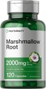 Horbäach Marshmallow Root Capsules | 2000 mg | 120 Kont | Non-GMO & Gluten Free | Geleneksel Herb Extract
