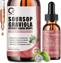Soursop Graviola Liquid Drops - Soursop Extract Plus Sea Moss, Soursop Bitters Hücre Rejenerasyonu için Sıvı, Immune Boost, Relax, Antioksi, Enerji - 2 Fl Oz Oz