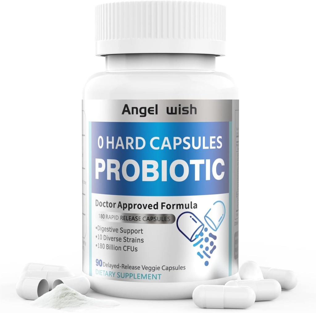 Prebiyotiks-Probiyotiks Beslenme-Supplements Women-Men 90Count - 180 Milyar CFUs Probiyotik Capsules Daily Prebiyotik Supplement for Digestive Immune Health Support